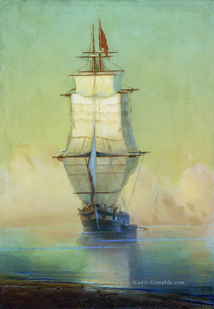 Schiff auf Frieden Verspielt Ivan Aiwasowski russisch Ölgemälde